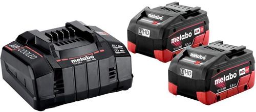 METABO Akku-Set Basic 5,5 LiHD 18 V 2 x 5,5 (LiHD) Ah Karton