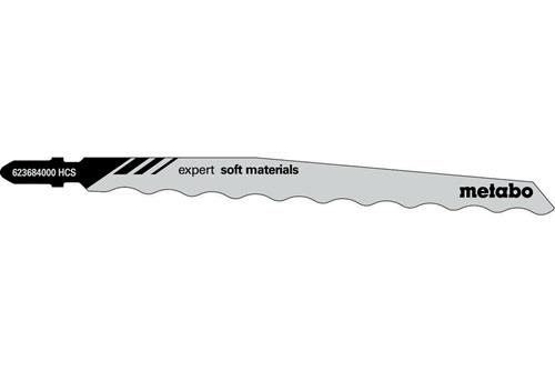 METABO Stichsägeblätter expert soft materials f.Styropor/Karton/Leder/Gummi