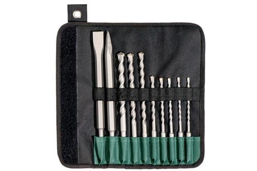 METABO Bohrer-/Meißelsatz SDS-plus 10tlg. Rolltasche