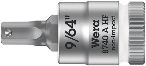 WERA Steckschlüsseleinsatz 8740 A HF 1/4 Zoll i6-KT.SW 9/64 Zoll L.28,0mm