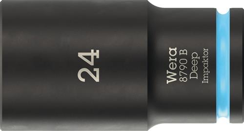 WERA Steckschlüsseleinsatz 8790 B Impaktor Deep 3/8 Zoll 24mm L.63mm