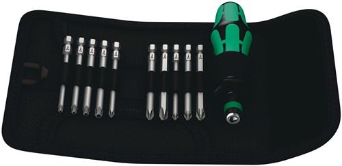 WERA Bitsatz Kraftform Kompakt 41 11-teilig mit Rapidaptor-Schnellwechselfutter