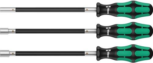 WERA Schlauchklemmenschraubendrehersatz 391/3 3-teilig Kraftform flexibel