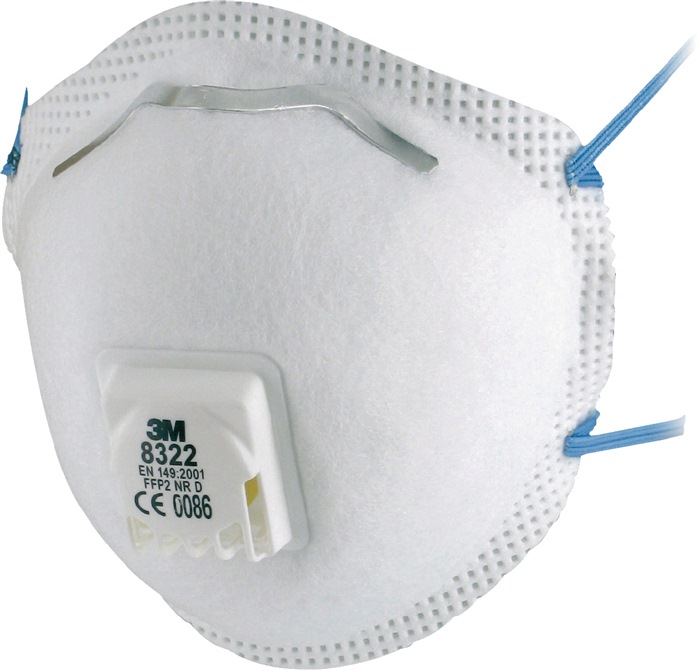 3M Atemschutzmaske 8322 FFP2/V NR D mit Ausatemventil