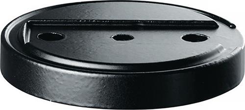 TECWERK Türstopperunterlage 3699 GP Ø 70 mm Höhe 10 mm Silikon schwarz Dübelmontage