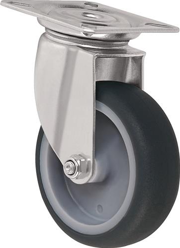 TECWERK Lenkrolle Thermoplast. Elastomer 95° Shore A