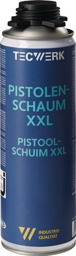 TECWERK 1K-Pistolenschaum XXL 500 ml B2 grau ohne Einweghandschuhe Dose