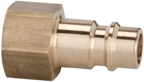 TECWERK Stecknippel Messing blank Stecker DN 7,2