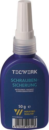 TECWERK Schraubensicherung 50 g hochfest mittelviskos grün Flasche