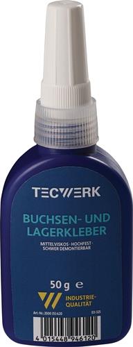 TECWERK Buchsen-/Lagerkleber hochfest mittelviskos grün 50 g Flasche