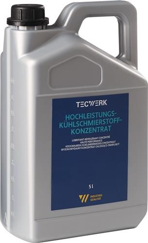 TECWERK Hochleistungskühlschmierstoff wassermischbar 5 l Kanister