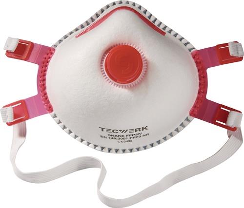 TECWERK Atemschutzmaske Snake FFP3 / V NR mit Ausatemventil