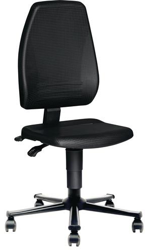 TECWERK Arbeitsdrehstuhl Rollen Integralschaum schwarz 440-620 mm