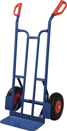 TECWERK Sackkarre Höhe 1150 mm Schaufel-L150xB400mm saphirblau, RAL 5003