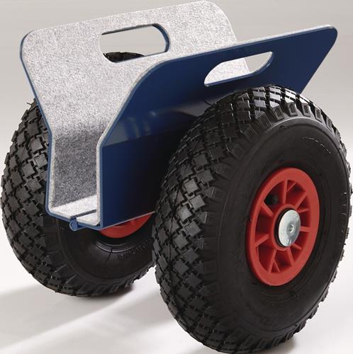 TECWERK Plattenroller Außen-L300xB298xH305 mm mit Klemmbacken Bereifung Luft Tragfähigkeit 250 kg