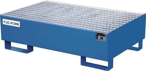 TECWERK Auffangwanne 215 l L1200xB800xH360mm Stahlblech mit Gitterrost