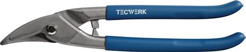 TECWERK Lochschere Stahl max. 1 mm Edelstahl max. 0,5 mm Qualitätsstahl Kunststoffüberzug