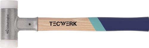 TECWERK Schonhammer Hickory rückschlagfrei hart Nylon weiß