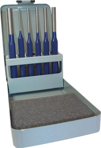 TECWERK Splintentreibersatz 6 teilig 3-4-5-6-8-10 mm Metallkassette