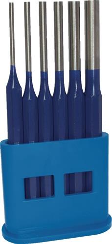 TECWERK Splintentreibersatz 6 teilig 3-4-5-6-8-10 mm Kunststoffhalter
