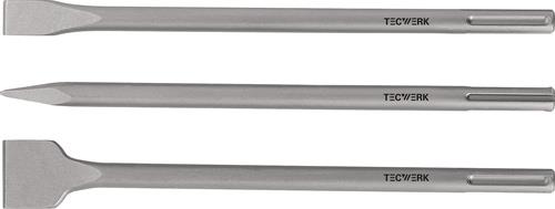 TECWERK Einsteckwerkzeugset SDS-max 3-teilig Länge 400 mm