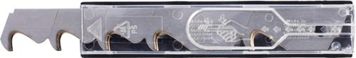 TECWERK Abbrechhakenklinge L104,5xB17,7xS0,5mm TiN 3 Sollbruchstellen 10 Stück / Spender
