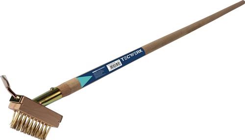 TECWERK Fugenbürste Messing mit wechselbarem Kopf und Dorn