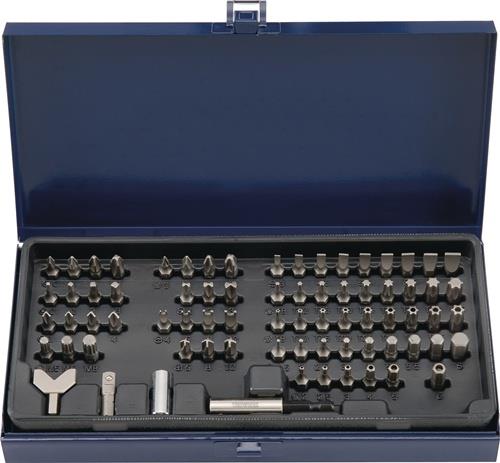 TECWERK Bitsortiment 75-teilig für Sicherungsschrauben