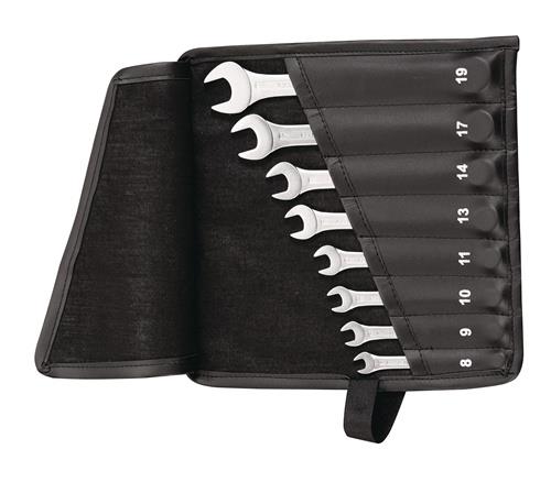 TECWERK Ringmaulschlüsselsatz Form A CV-Stahl in Rolltasche