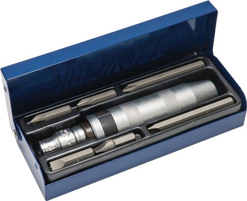 TECWERK Schraubenlösersatz 8-teilig 1/2 ″ in Stahlblechkassette