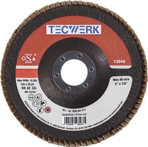 TECWERK Fächerscheibe Stahl/Holz Normalkorund