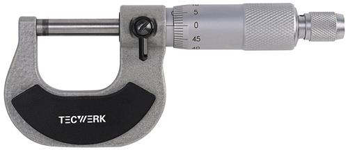 TECWERK Bügelmessschraube DIN 863/1 Spindel-Ø 6,5 mm