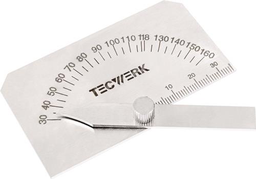 TECWERK Spiralbohrerschleiflehre m.verstellb.Winkel v. 30 °-160 °