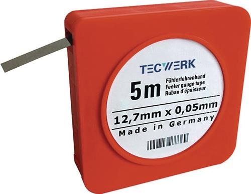 TECWERK Fühlerlehrenband Länge 5 m Breite 12,7 mm