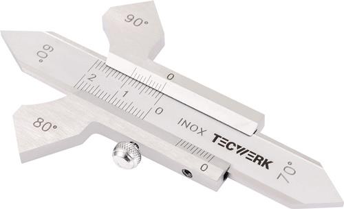 TECWERK Schweißnahtschiebelehre Messbereich 0-20 mm