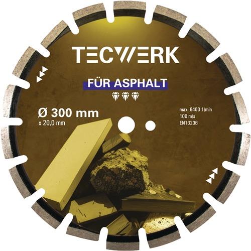TECWERK Diamanttrennscheibe ASPHALT Segmentbreite 40 mm