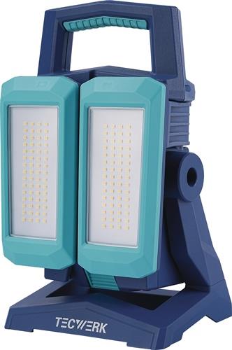 TECWERK LED-Strahler 50 W 800-4500 lm Li-Ion 5200 mAh 14,8 V IP54