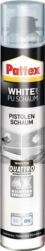 PATTEX 1K-Pistolenschaum White Line PUS75 750 ml B2 weiß mit Einweghandschuhen Dose