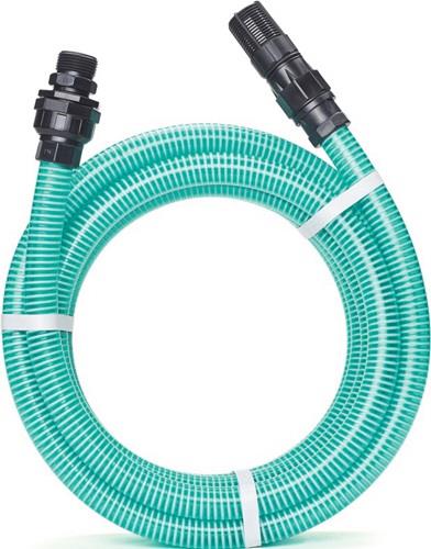 REHAU Saugschlauch-Garnitur RAUSPIRAFLEX Innen-Ø 22 mm transparent grün 2,6 mm Länge 7 m Rolle
