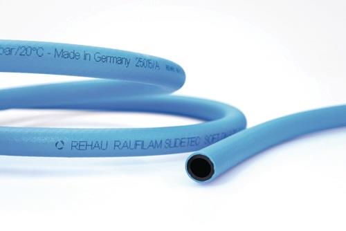REHAU PVC Industrieschlauch Raufilam Slidetec soft Länge 50 m blau Rolle