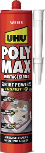 UHU Kleb- und Dichtstoff POLY MAX 10 SEK SOFORT POWER weiß 440 g Kartusche