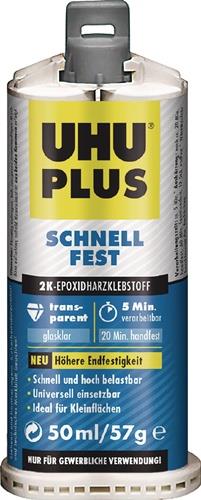 UHU 2K-Epoxidharzklebstoff PLUS SCHNELLFEST farblos