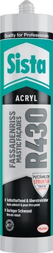 SISTA Acryl R430 Fassadenriss 300 ml altweiß Kartusche