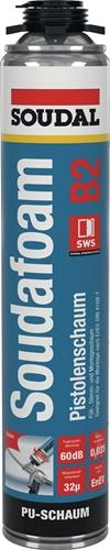 SOUDAL 1K-Pistolenschaum SOUDAFOAM-GUN 750 ml B2 champagner ohne Einweghandschuhe Dose