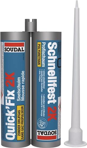 SOUDAL 2K-Zargenschnellschaum QUICK FIX 210 ml B2 beige ohne Einweghandschuhe Doppelkartusche