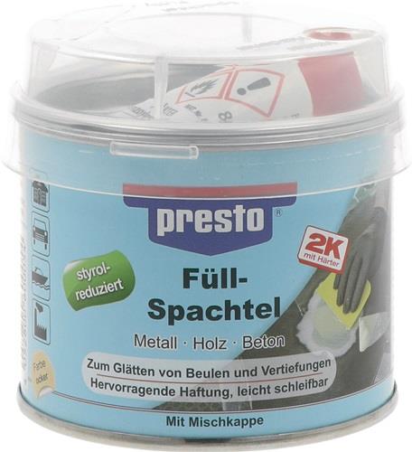 PRESTO 2K-Füllspachtel ocker, Härter rot Dose