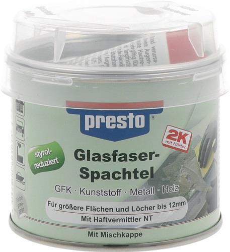 PRESTO 2K-Glasfaserspachtel grau-grün, Härter rot Dose