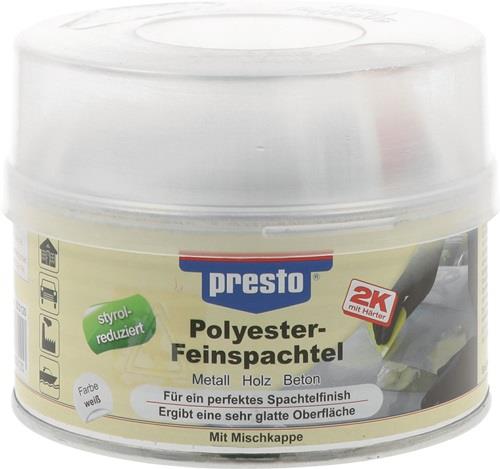 PRESTO 2K-Feinspachtel weiß, Härter rot Dose