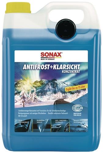 SONAX Scheibenreiniger AntiFrost+KlarSicht Konzentrat Citrus Konzentrat 5 l Kanister