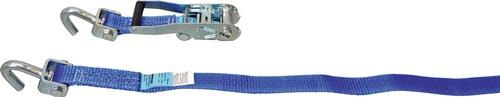 DOLEZYCH PKW-Zurrgurt DIN EN 12195-2 Länge 2,6 m Breite 35 mm mit Handhebel + Fingerwirbelhaken LC U 3000 daN